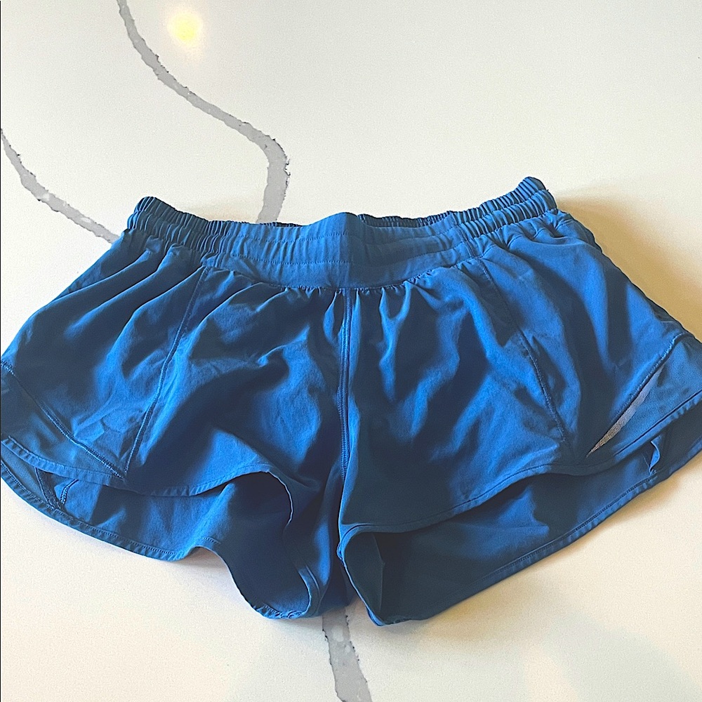 Blue Lululemon Hotty Hot Shorts 2.5”